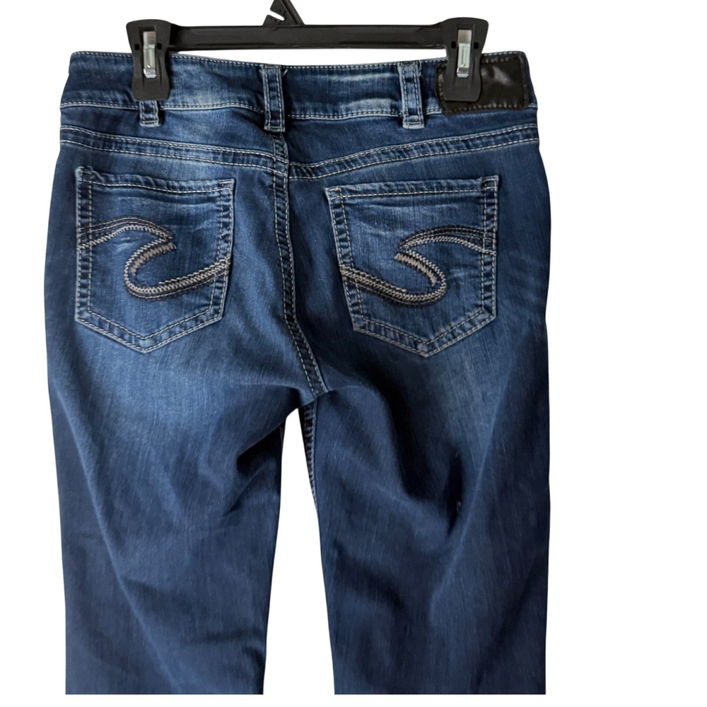 Silver Jeans Co. Womens Mid Rise‎ Bootcut Jeans Dark Wash Size 30 Casual Western
